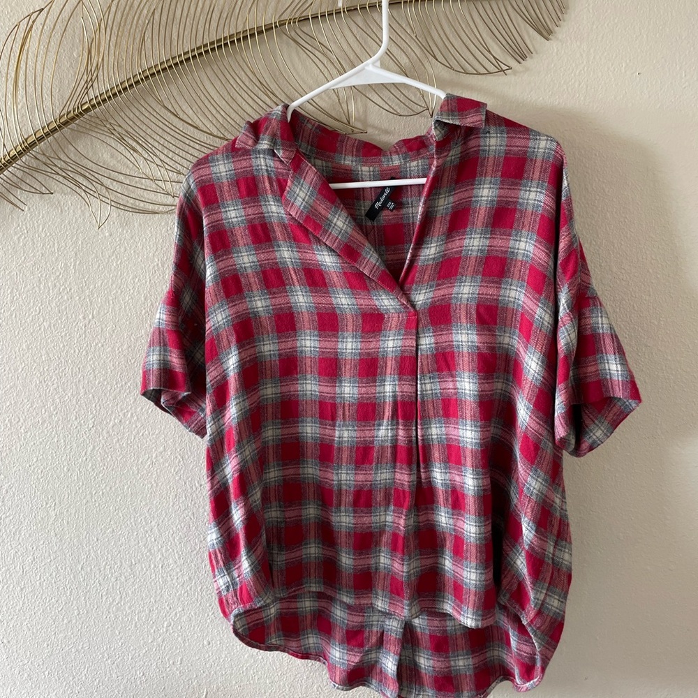 Madewell Short Sleeve Flannel